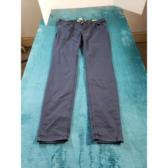 LOGG Jeans Sz 12 Womens Blue Stretch Pants Mid Rise Ladies Slim Straight NWT - Picture 1 of 15